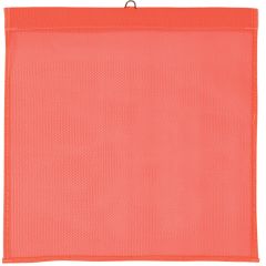 18" Orange Mesh Tailgate Flag with Dowel & 3 Grommets