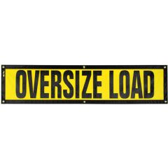 14" x 60" Mesh "Oversize Load" Escort Sign with Grommets