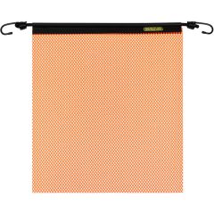 18" EZ Hook Orange Mesh Warning Flag with Integrated Bungee Cord