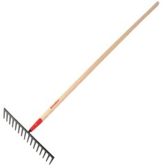 Razor-Back 16 Tine Forged Road Rake with 66" Wood Handle