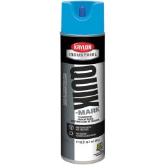 Krylon Quik-Mark™ Inverted Marking Paint - Fluoro Caution Blue (Solvent-Based) (17 oz) Case/12