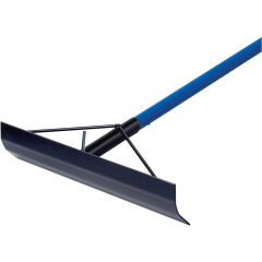 Kraft Tool 19-1/2" x 4" Aluminum Concrete Spreader with Hook, Fiberglass Handle