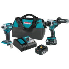 Makita XT288T 18V LXT Cordless Hammer Driver/Drill Combo Kit - 5.0Ah Battery