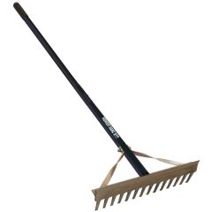 14" Midwest Rake S550 Professional Mini Landscape, 60" Aluminum Handle