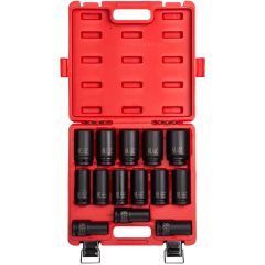 Sunex Tools Impact Socket Set 3/4" Drive SAE Deep, 14pc