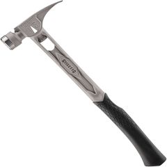 Stiletto TIB15MC 15oz Titanium TIBONE Hammer with Milled Face and 17" Curved Handle